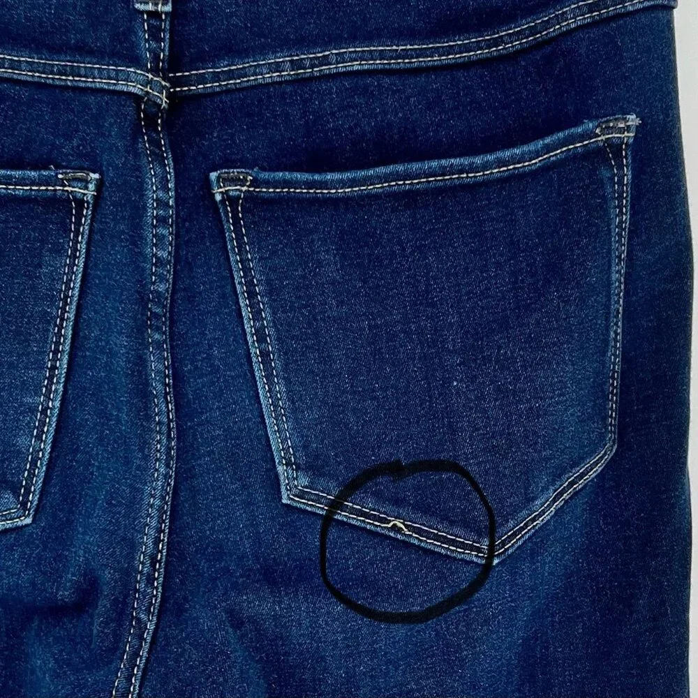 Abercrombie & Fitch Womens High Rise Skinny Jeans Size 10 Blue Dark Wash Denim